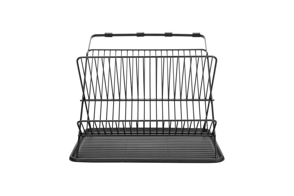 ESTIA ΠΙΑΤΟΘΗΚΗ ΑΝΑΔΙΠΛΟΥΜΕΝΗ ΜΕΤΑΛΛΙΚΗ ΜΑΥΡΗ 2 ΕΠΙΠΕΔΩΝ