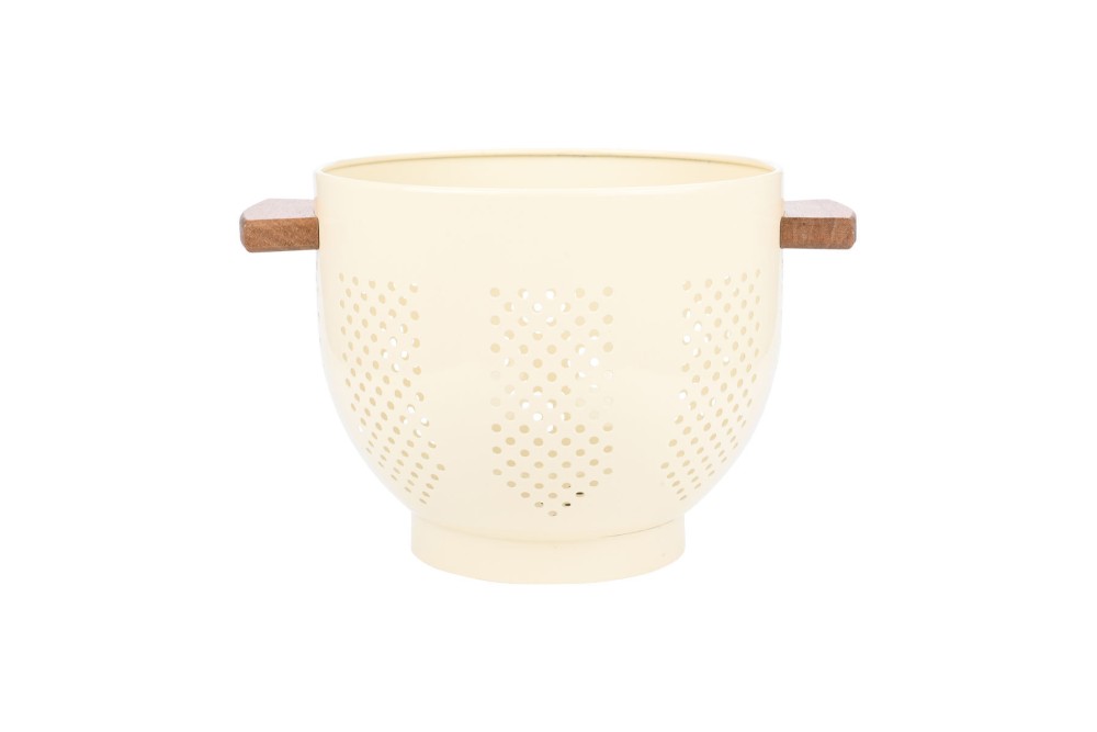 ESTIA ΣΟΥΡΩΤΗΡΙ ΖΥΜΑΡΙΚΩΝ ALLURE ΑΝΟΞΕΙΔΩΤΟ 22cm ΜΕ ΞΥΛΙΝΕΣ ΛΑΒΕΣ IVORY