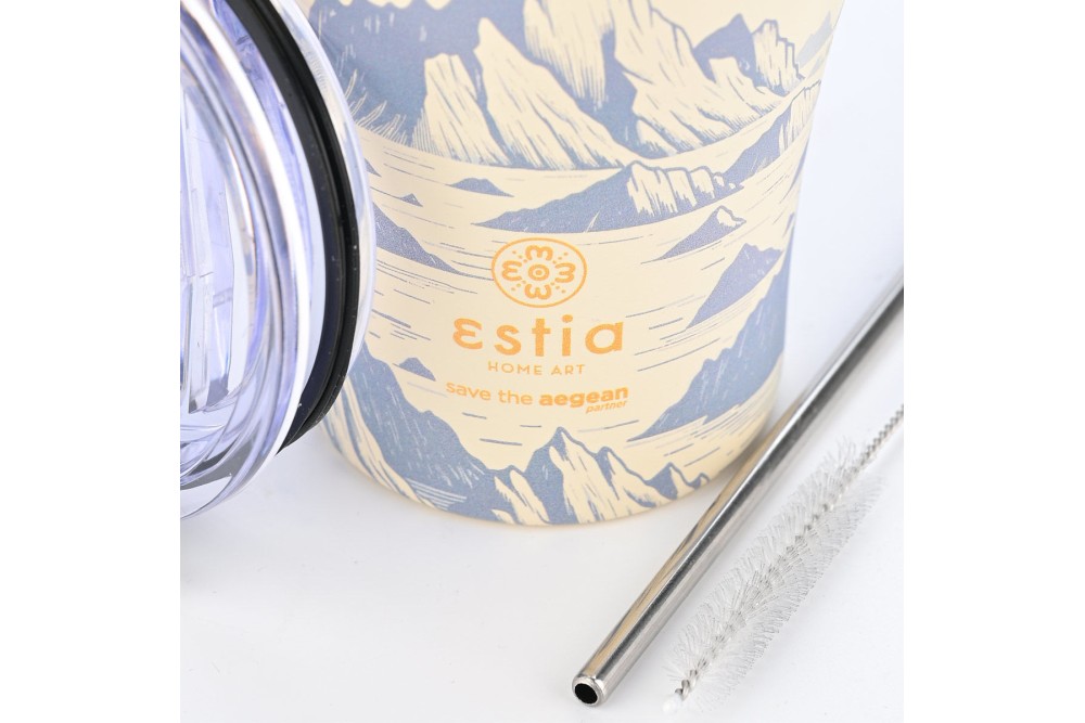 ESTIA ΘΕΡΜΟΣ COFFEE MUG SAVE THE AEGEAN 350ml ALPINE ESSENCE