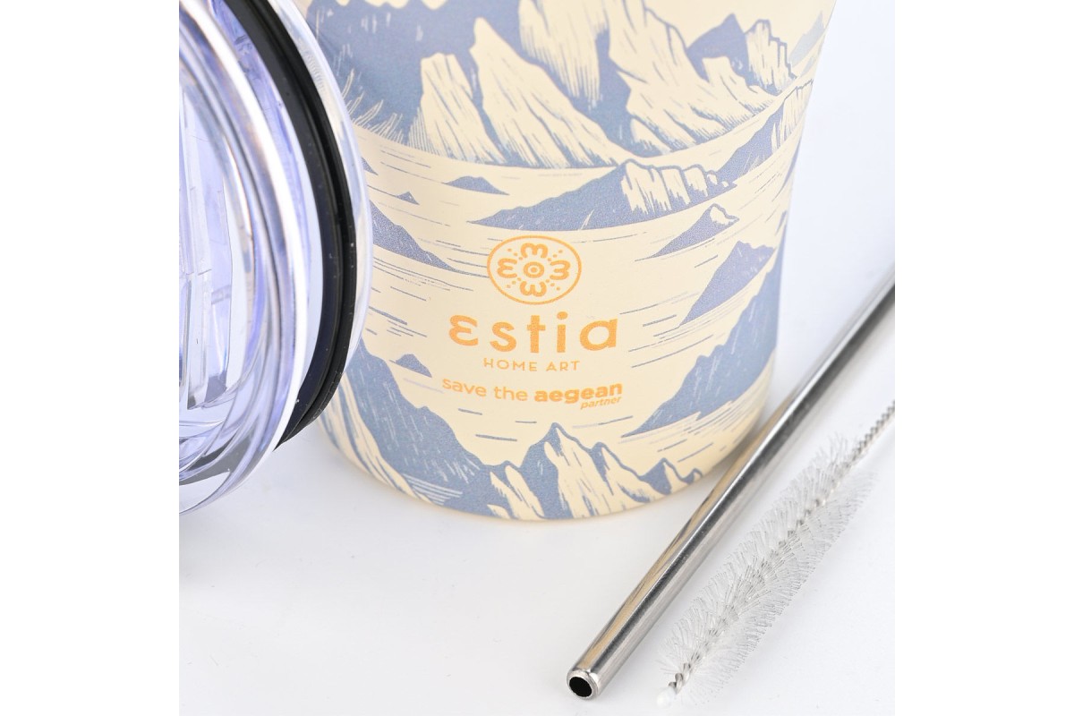 ESTIA ΘΕΡΜΟΣ COFFEE MUG SAVE THE AEGEAN 350ml ALPINE ESSENCE