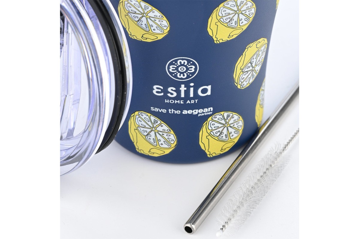 ESTIA ΘΕΡΜΟΣ COFFEE MUG SAVE THE AEGEAN 350ml CITRUS INFUSION