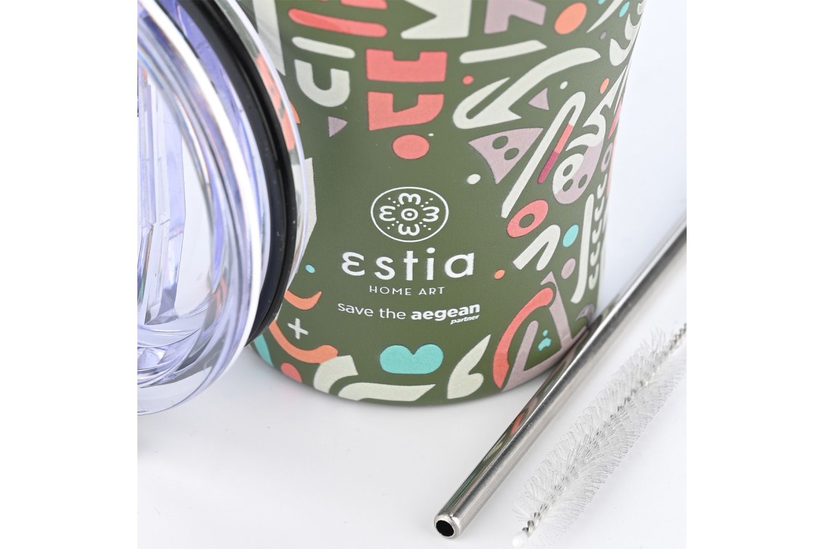 ESTIA ΘΕΡΜΟΣ COFFEE MUG SAVE THE AEGEAN 350ml GEOVIVID