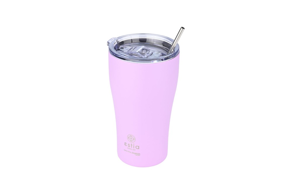 ESTIA ΘΕΡΜΟΣ COFFEE MUG SAVE THE AEGEAN 500ml LAVENDER PURPLE