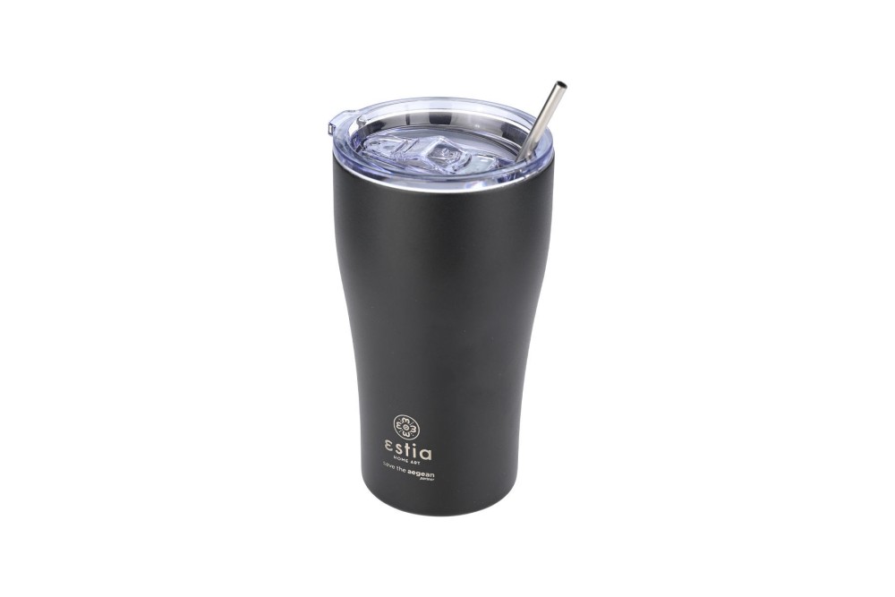 ESTIA ΘΕΡΜΟΣ COFFEE MUG SAVE THE AEGEAN 500ml MIDNIGHT BLACK
