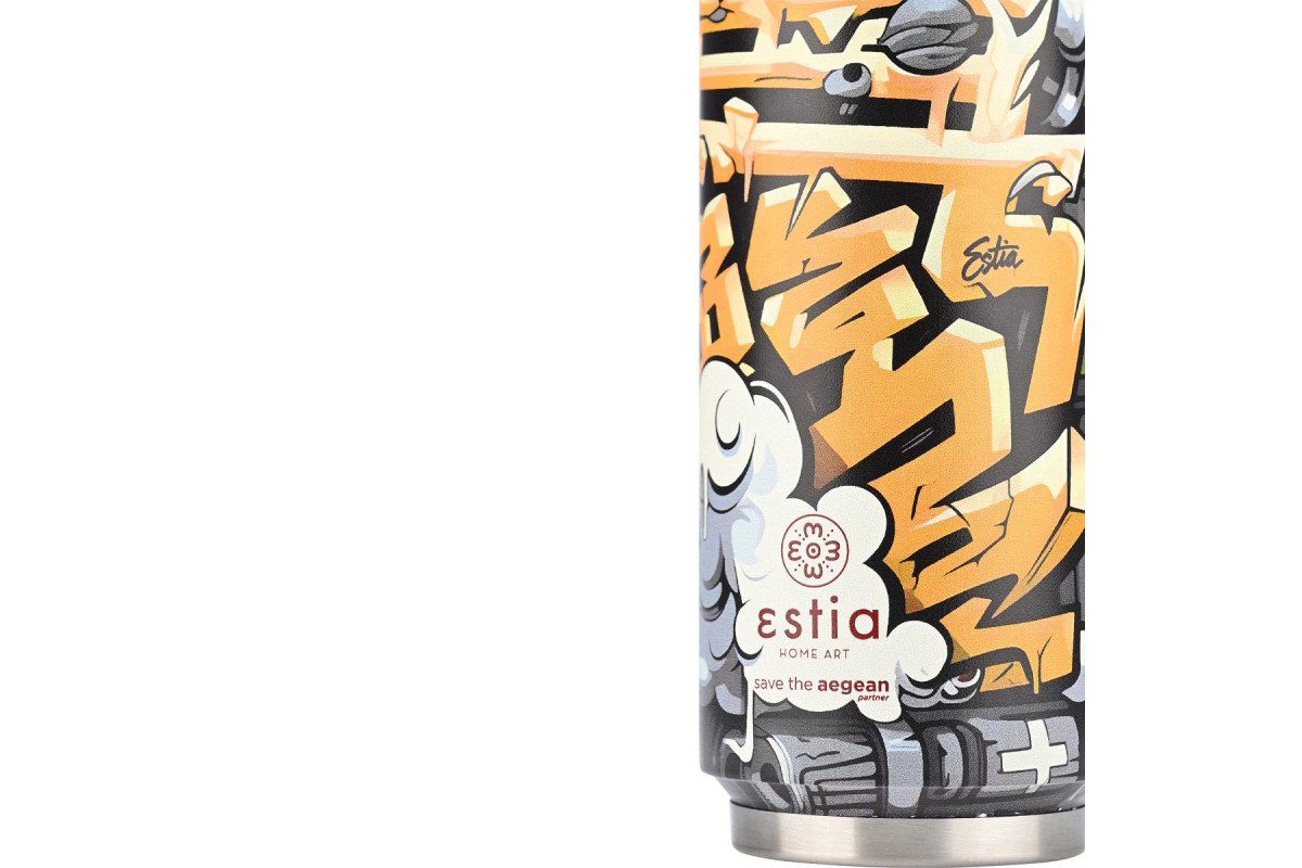 ESTIA ΘΕΡΜΟΣ TRAVEL CUP SAVE THE AEGEAN 500ml GRAFFITI RHYTHM