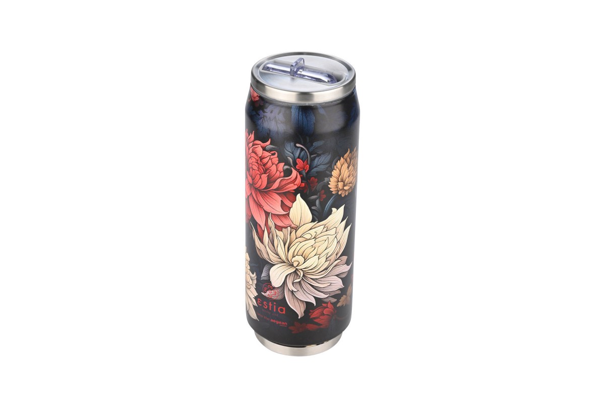 ESTIA ΘΕΡΜΟΣ TRAVEL CUP SAVE THE AEGEAN 500ml MIDNIGHT BLOSSOM