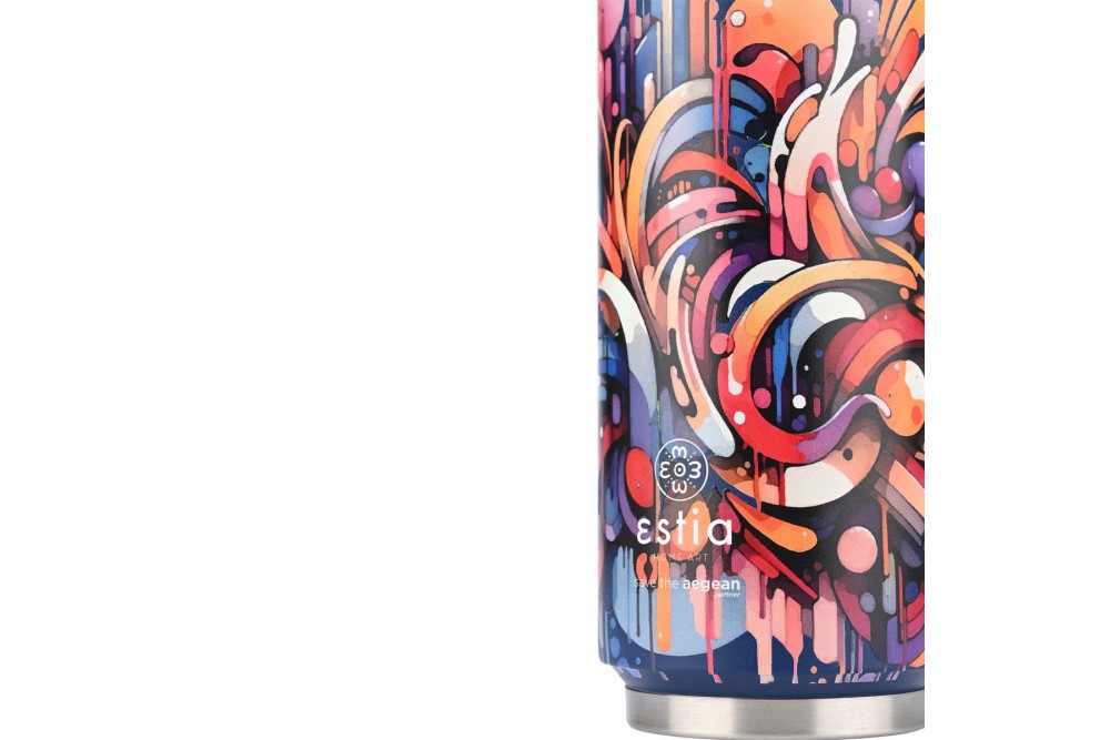 ESTIA ΘΕΡΜΟΣ TRAVEL CUP SAVE THE AEGEAN 500ml VIBRANT VORTEX