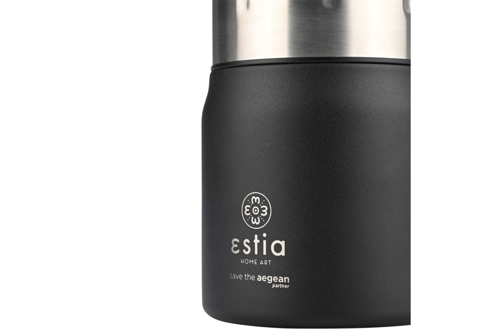 ESTIA ΘΕΡΜΟΣ LUNCH POT SAVE THE AEGEAN 0.5lt MIDNIGHT BLACK