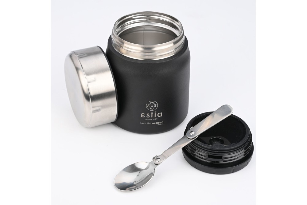 ESTIA ΘΕΡΜΟΣ LUNCH POT SAVE THE AEGEAN 0.5lt MIDNIGHT BLACK