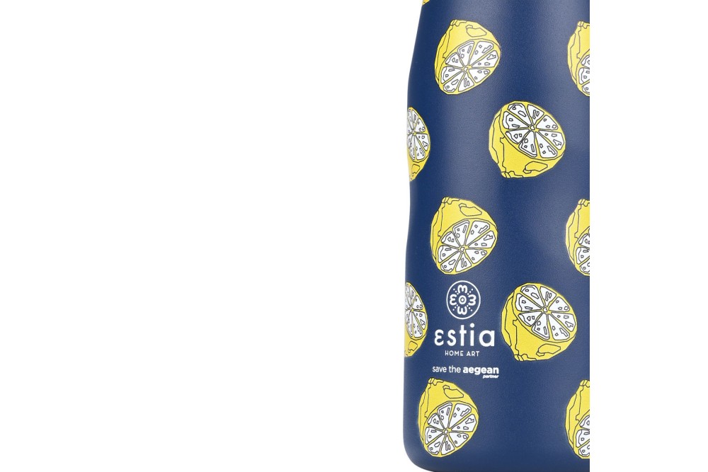 ESTIA ΘΕΡΜΟΣ TRAVEL FLASK SAVE THE AEGEAN 500ml CITRUS INFUSION