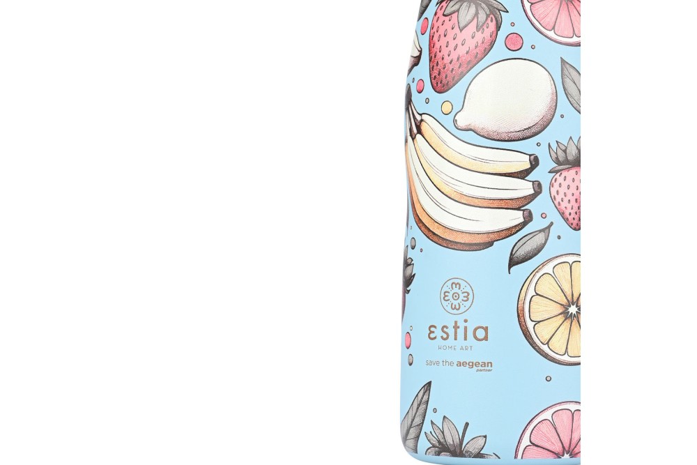 ESTIA ΘΕΡΜΟΣ TRAVEL FLASK SAVE THE AEGEAN 500ml SUBDUED HARVEST