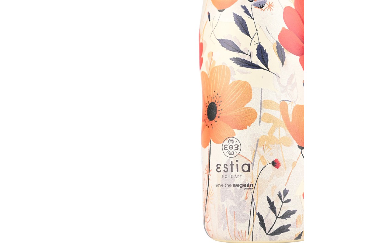 ESTIA ΘΕΡΜΟΣ TRAVEL FLASK SAVE THE AEGEAN 500ml SUMMER REVERIE