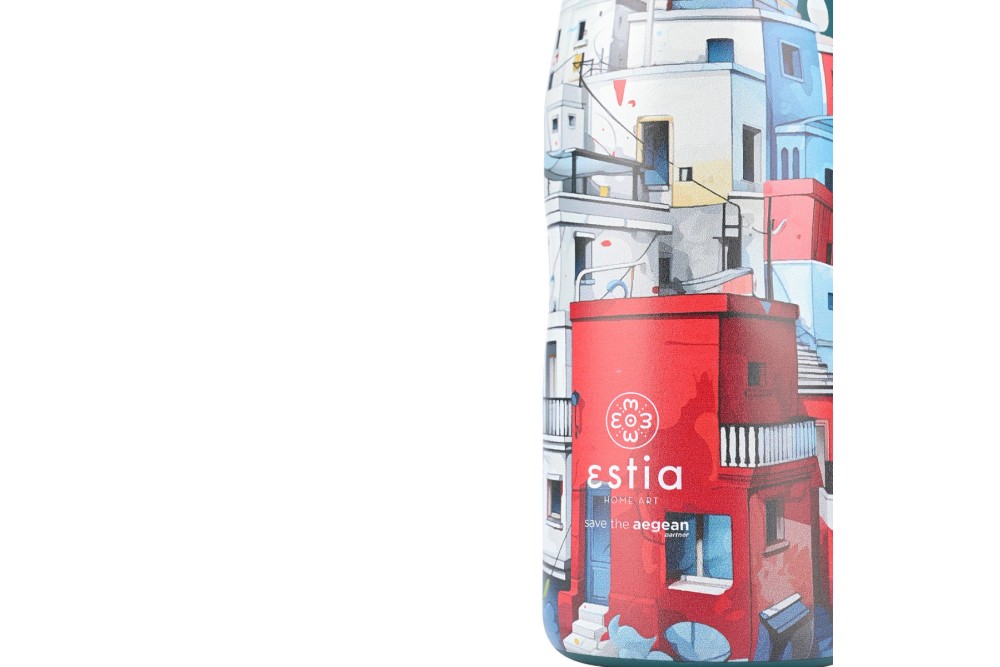 ESTIA ΘΕΡΜΟΣ TRAVEL FLASK SAVE THE AEGEAN 500ml URBAN MYTHOS