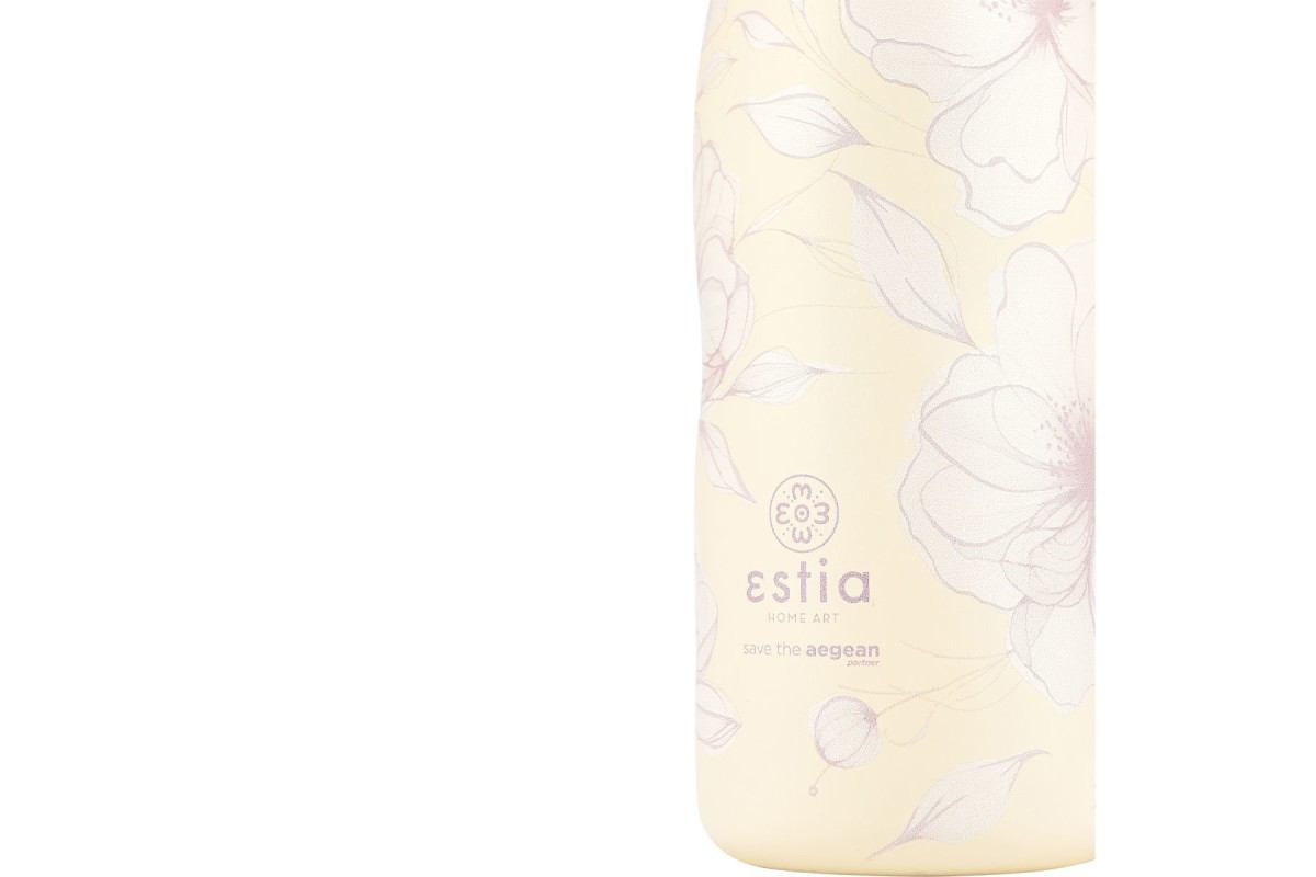 ESTIA ΘΕΡΜΟΣ TRAVEL FLASK SAVE THE AEGEAN 500ml TERRA SERENITY ESTIA ΘΕΡΜΟΣ TRAVEL FLASK SAVE THE AEGEAN 500ml TERRA SERENITY