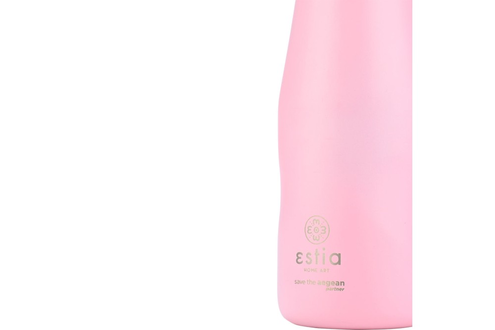 ESTIA ΘΕΡΜΟΣ TRAVEL FLASK SAVE THE AEGEAN 350ml BLOSSOM ROSE