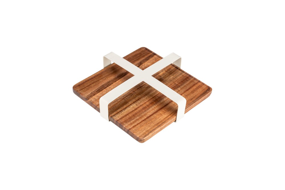 ESTIA ΧΑΡΤΟΠΕΤΣΕΤΟΘΗΚΗ ΤΕΤΡΑΓΩΝΗ ALLURE ΜΕΤΑΛΛΙΚΗ IVORY