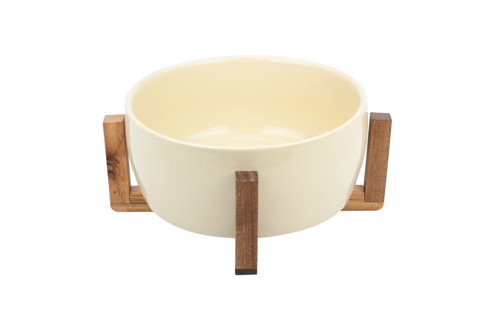 ESTIA ΣΑΛΑΤΙΕΡΑ ALLURE 28cm ΜΕ ΒΑΣΗ  IVORY