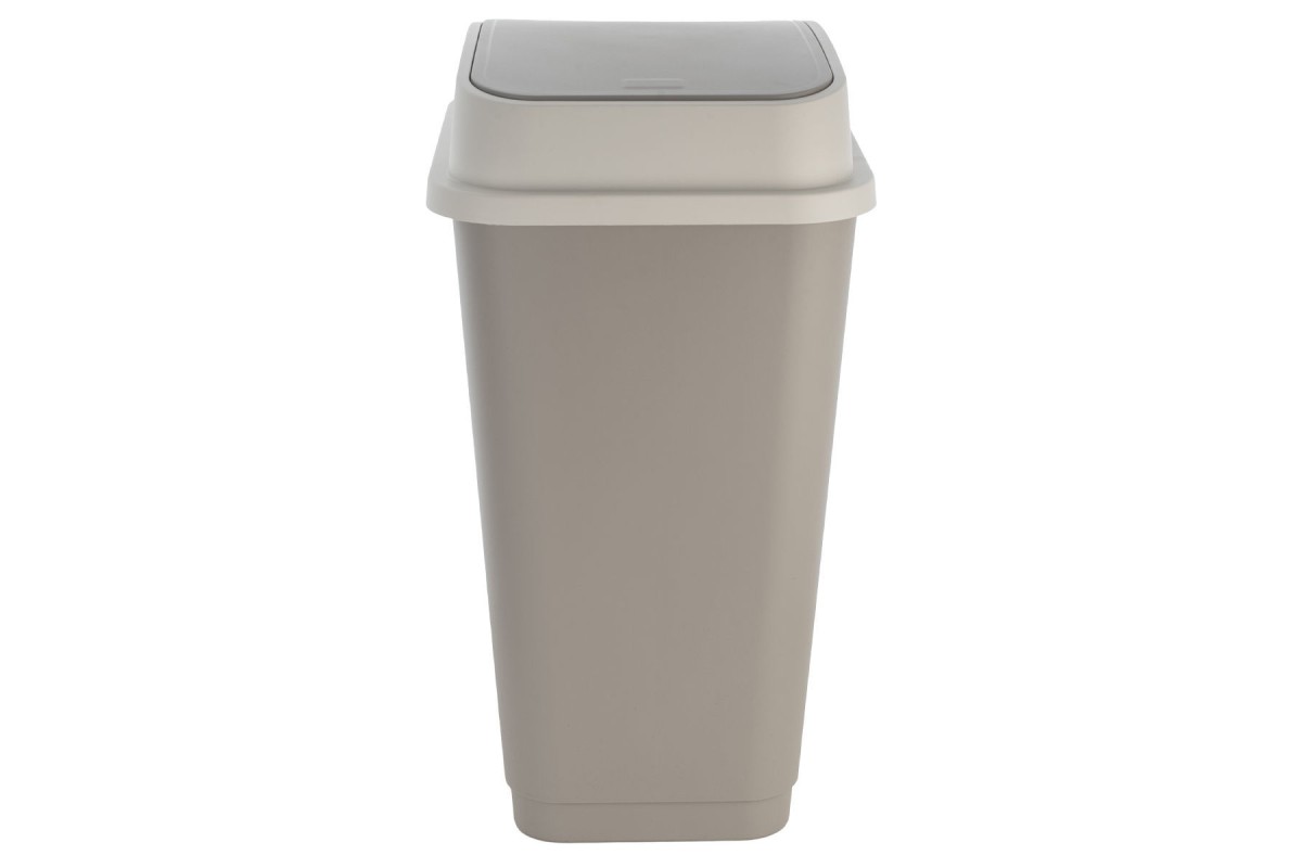 ESTIA ΚΑΔΟΣ ΑΠΟΡΡΙΜΑΤΩΝ FLIPTOP ΠΛΑΣΤΙΚΟΣ 50lt ΓΚΡΙ