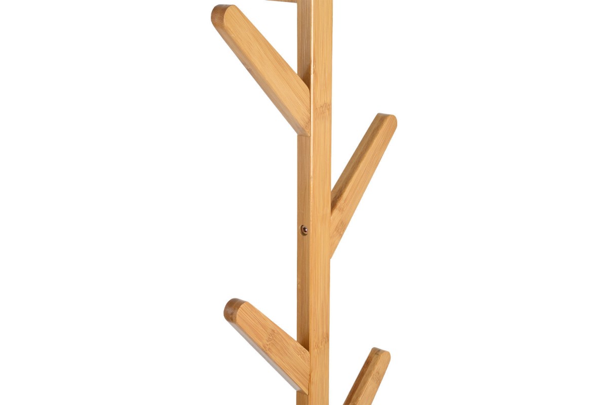 ESTIA ΚΡΕΜΑΣΤΡΑ ΤΟΙΧΟΥ BAMBOO ΚΑΘΕΤΗ 6 ΘΕΣΕΩΝ ΜΕ ΠΛΑΚΕ ΓΑΝΤΖΟΥΣ