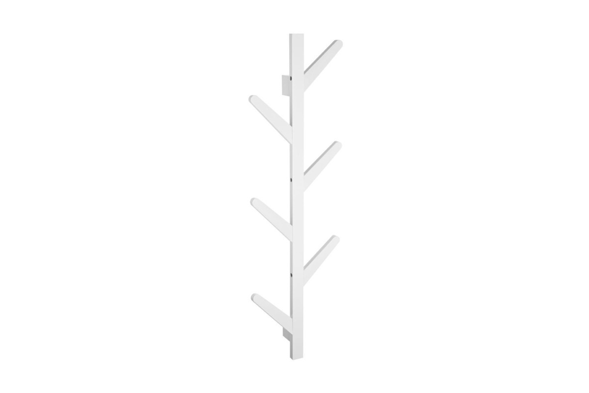 ESTIA ΚΡΕΜΑΣΤΡΑ ΤΟΙΧΟΥ BAMBOO ΚΑΘΕΤΗ 6 ΘΕΣΕΩΝ ΜΕ ΠΛΑΚΕ ΓΑΝΤΖΟΥΣ ΛΕΥΚΗ