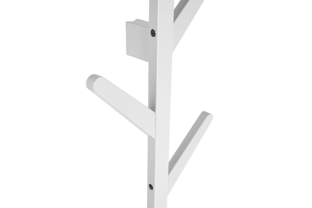 ESTIA ΚΡΕΜΑΣΤΡΑ ΤΟΙΧΟΥ BAMBOO ΚΑΘΕΤΗ 6 ΘΕΣΕΩΝ ΜΕ ΠΛΑΚΕ ΓΑΝΤΖΟΥΣ ΛΕΥΚΗ