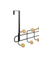 ESTIA ΚΡΕΜΑΣΤΡΑ ΠΟΡΤΑΣ ΜΕΤΑΛΛΙΚΗ 52x7.5x23cm 10 ΘΕΣΕΩΝ ΜΑΥΡΗ