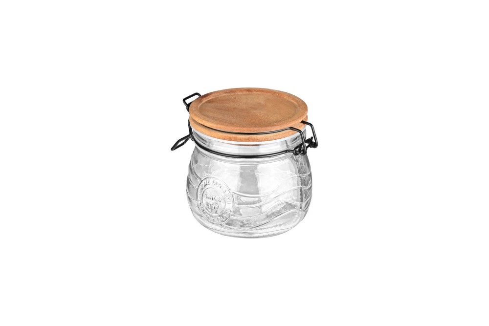 ESTIA ΔΟΧΕΙΟ ΑΠΟΘΗΚΕΥΣΗΣ ALLURE ΓΥΑΛΙΝΟ 500ml ΜΕ ΚΛΙΠ ΚΑΠΑΚΙ