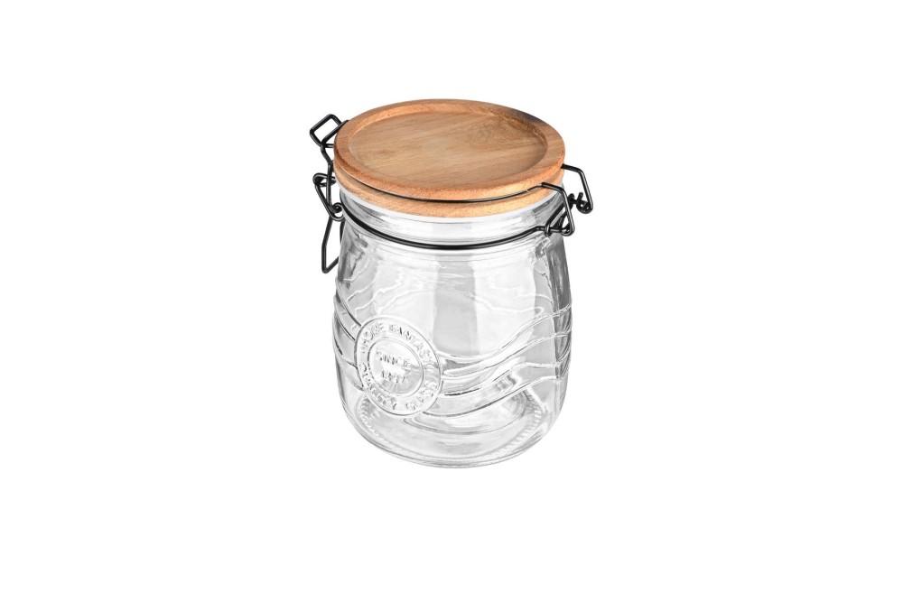 ESTIA ΔΟΧΕΙΟ ΑΠΟΘΗΚΕΥΣΗΣ ALLURE ΓΥΑΛΙΝΟ 750ml ΜΕ ΚΛΙΠ ΚΑΠΑΚΙ