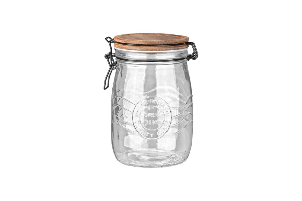 ESTIA ΔΟΧΕΙΟ ΑΠΟΘΗΚΕΥΣΗΣ ALLURE ΓΥΑΛΙΝΟ 1000ml ΜΕ ΚΛΙΠ ΚΑΠΑΚΙ