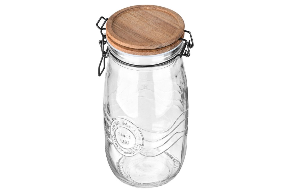 ESTIA ΔΟΧΕΙΟ ΑΠΟΘΗΚΕΥΣΗΣ ALLURE ΓΥΑΛΙΝΟ 2000ml ΜΕ ΚΛΙΠ ΚΑΠΑΚΙ