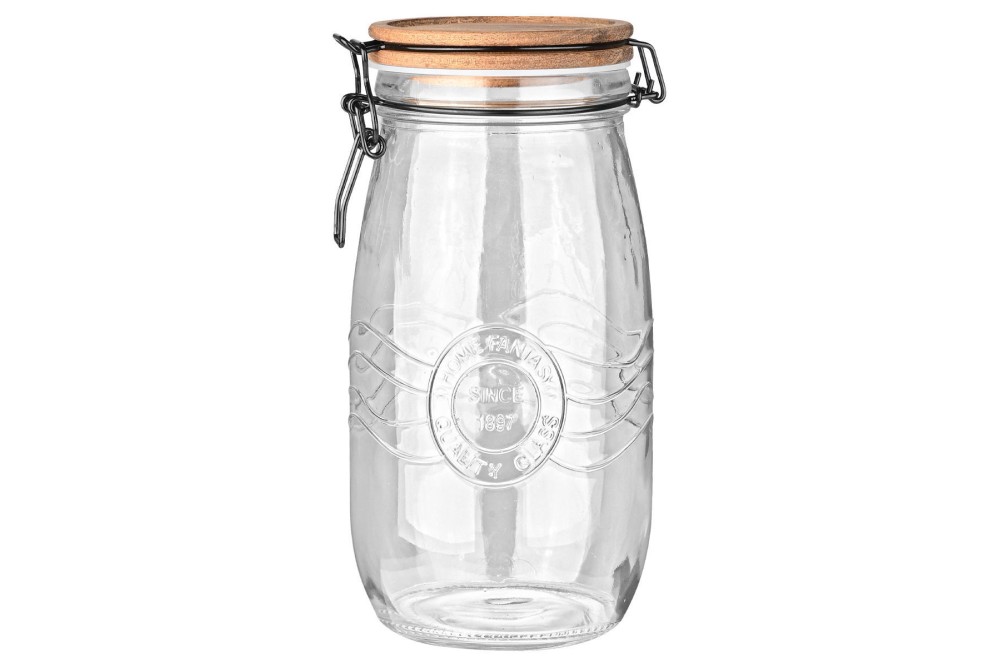 ESTIA ΔΟΧΕΙΟ ΑΠΟΘΗΚΕΥΣΗΣ ALLURE ΓΥΑΛΙΝΟ 2000ml ΜΕ ΚΛΙΠ ΚΑΠΑΚΙ