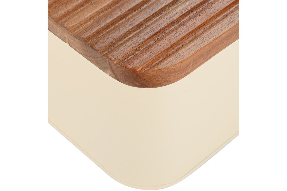 ESTIA ΨΩΜΙΕΡΑ ALLURE ΜΕΤΑΛΛΙΚΗ 42x23x13cm IVORY