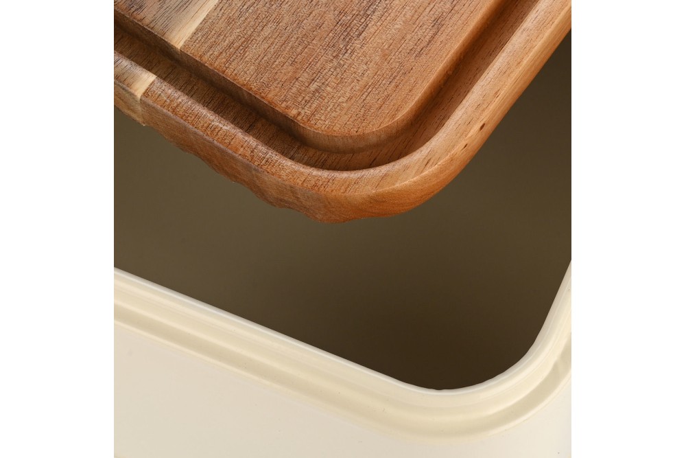 ESTIA ΨΩΜΙΕΡΑ ALLURE ΜΕΤΑΛΛΙΚΗ 42x23x13cm IVORY