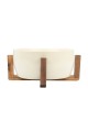 ESTIA ΣΑΛΑΤΙΕΡΑ ALLURE 28cm ΜΕ ΒΑΣΗ  IVORY