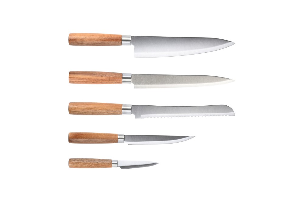 ESTIA ΜΑΧΑΙΡΙΑ ALLURE ΑΝΟΞΕΙΔΩΤΑ ΣΕ ΒΑΣΗ ΑΚΑΚΙΑ ΣΕΤ 6 ΤEM.