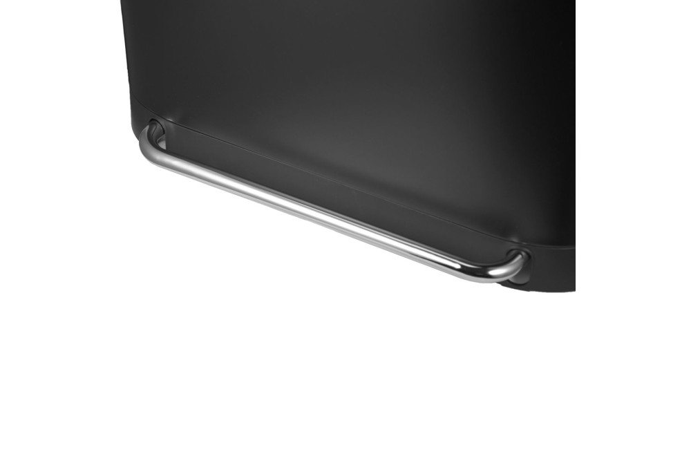 ESTIA ΚΑΔΟΣ ΑΠΟΡΡΙΜΑΤΩΝ DUOPRIME  SOFT CLOSE 60lt ΜΕ ΔΥΟ ΔΟΧΕΙΑ 30&30lt ΜΑΥΡΟΣ