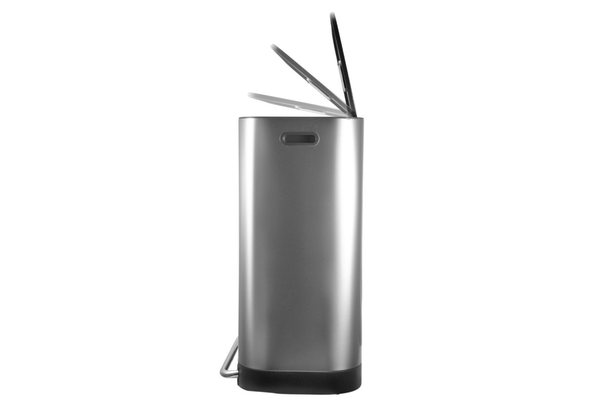 ESTIA ΚΑΔΟΣ ΑΠΟΡΡΙΜΑΤΩΝ DUOPRIME SOFT CLOSE 60lt ΜΕ ΔΥΟ ΔΟΧΕΙΑ 30&30lt INOX