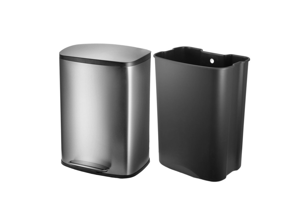 ESTIA ΚΑΔΟΣ ΑΠΟΡΡΙΜΑΤΩΝ SOLOPRIME SOFT CLOSE 50lt ΙΝΟΧ