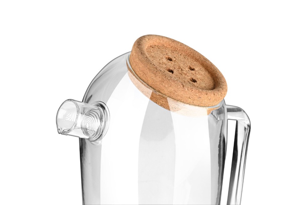 ESTIA ΚΑΝΑΤΑ ΓΥΑΛΙΝΗ 1800ml ΜΕ ΚΑΠΑΚΙ ΦΕΛΛΟΥ