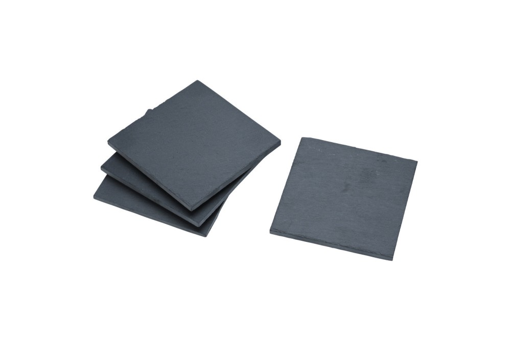 ESTIA ΣΟΥΒΕΡ ΤΕΤΡΑΓΩΝΑ ΣΧΙΣΤΟΛΙΘΟΥ 10x10cm ΣΕΤ 4 ΤΕΜ.