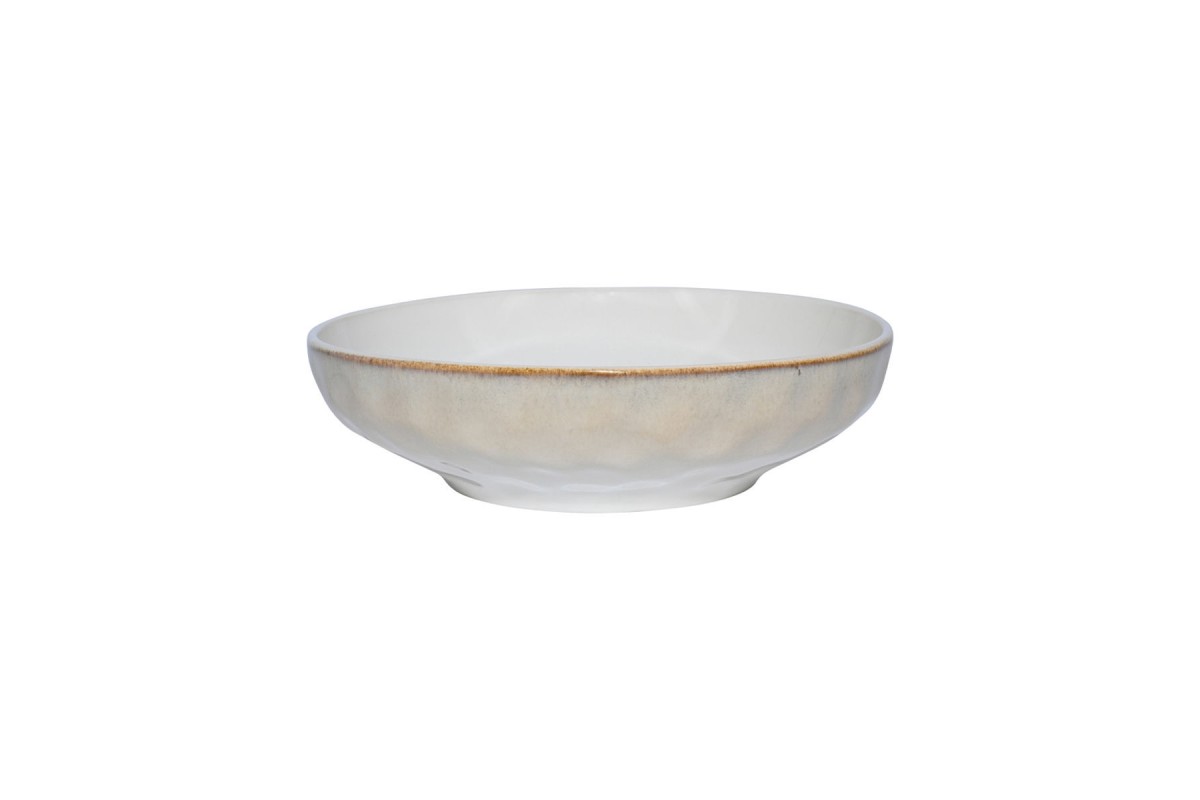 ESTIA ΣΑΛΑΤΙΕΡΑ VIGNETTE STONEWARE 26cm IVORY