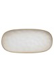 ESTIA ΠΙΑΤΕΛΑ ΟΒΑΛ VIGNETTE STONEWARE 31cm IVORY