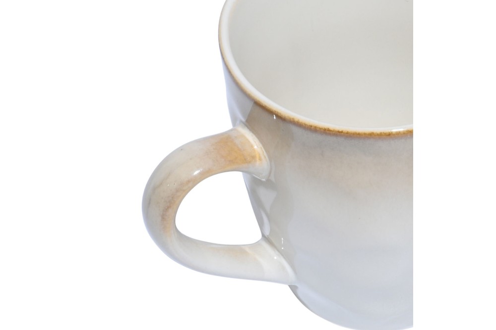 ESTIA ΚΟΥΠΑ ΚΑΦΕ VIGNETTE STONEWARE 400ml IVORY