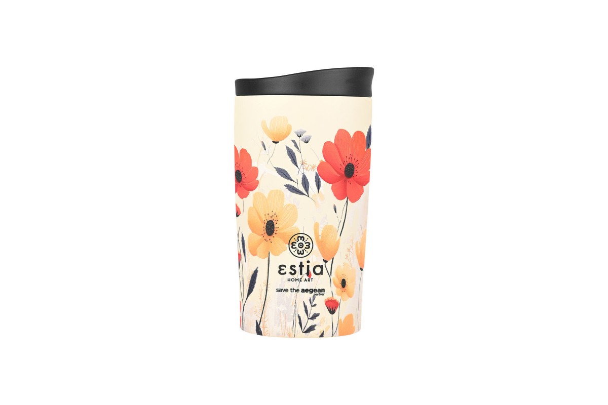 ESTIA ΘΕΡΜΟΣ TRAVEL MUG SAVE THE AEGEAN 350ml SUMMER REVERIE