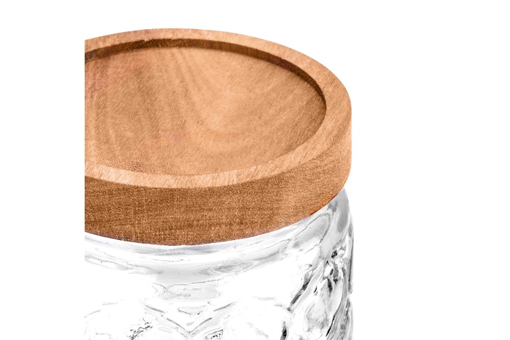 ESTIA ΔΟΧΕΙΟ ΑΠΟΘΗΚΕΥΣΗΣ ALLURE ΓΥΑΛΙΝΟ 500ml 11x10cm ΑΝΑΓΛΥΦΟ