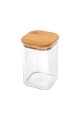 ESTIA ΔΟΧΕΙΟ ΑΠΟΘΗΚΕΥΣΗΣ BAMBOO ESSENTIALS 950ml ΓΥΑΛΙΝΟ ΜΕ ΚΑΠΆΚΙ
