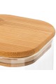 ESTIA ΔΟΧΕΙΟ ΑΠΟΘΗΚΕΥΣΗΣ BAMBOO ESSENTIALS 950ml ΓΥΑΛΙΝΟ ΜΕ ΚΑΠΆΚΙ