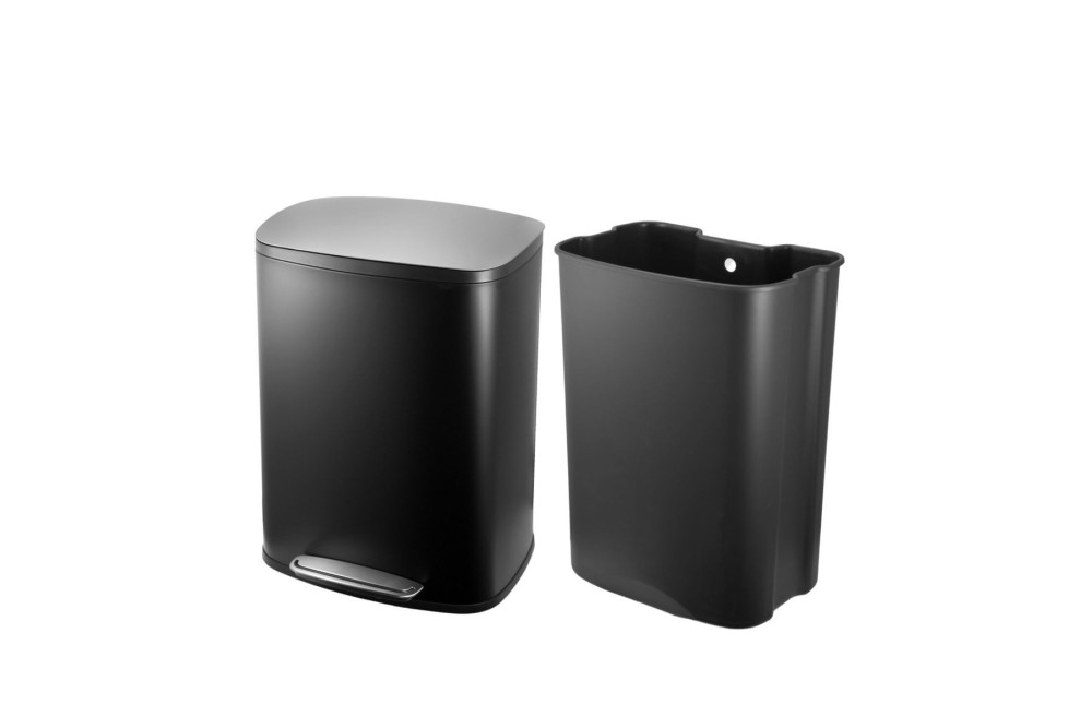 ESTIA ΚΑΔΟΣ ΑΠΟΡΡΙΜΑΤΩΝ SOLOPRIME SOFT CLOSE 50lt ΜΑΥΡΟΣ