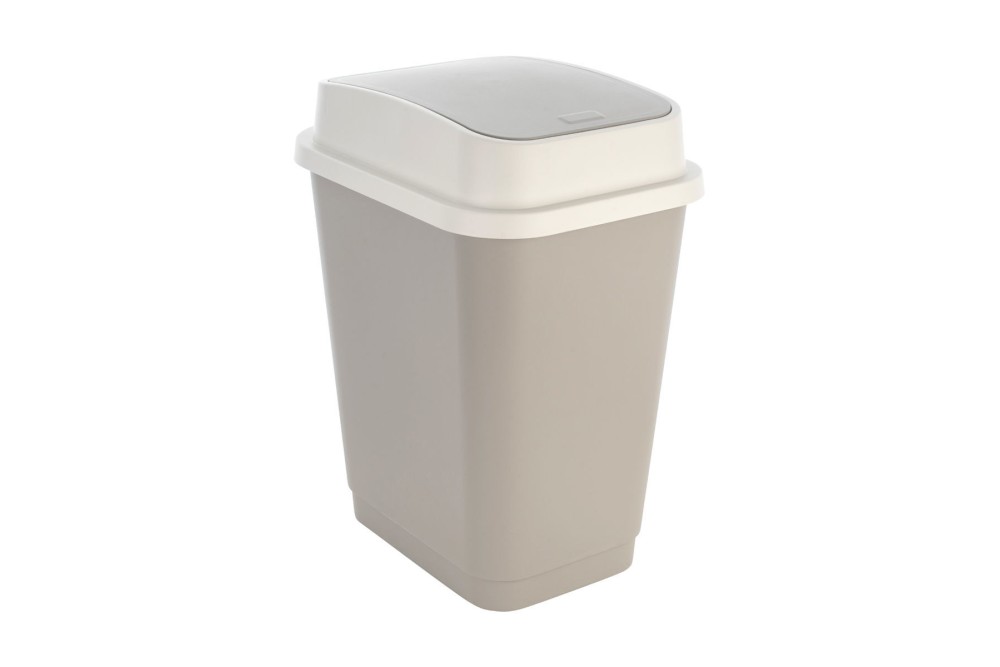 ESTIA ΚΑΔΟΣ ΑΠΟΡΡΙΜΑΤΩΝ FLIPTOP ΠΛΑΣΤΙΚΟΣ 25lt ΓΚΡΙ