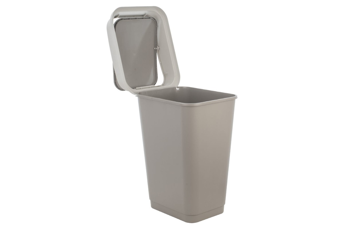 ESTIA ΚΑΔΟΣ ΑΠΟΡΡΙΜΑΤΩΝ FLIPTOP ΠΛΑΣΤΙΚΟΣ 50lt ΓΚΡΙ